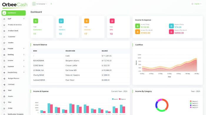 OrbeeCash Accounting Software